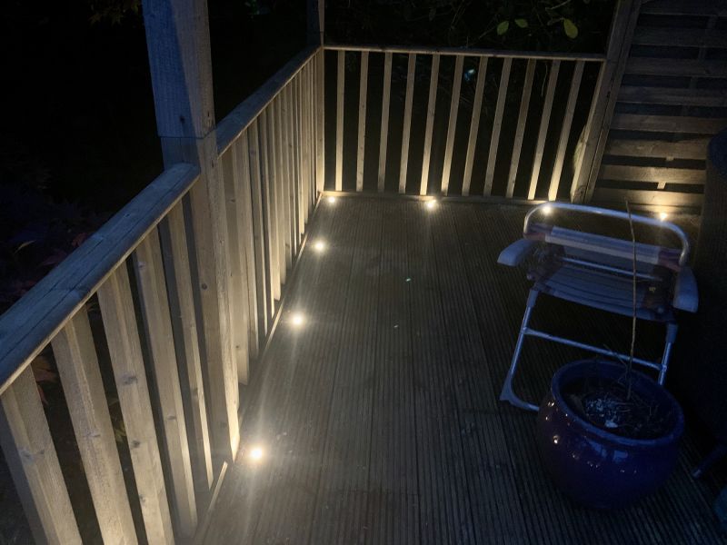 Deck with Lighting Features