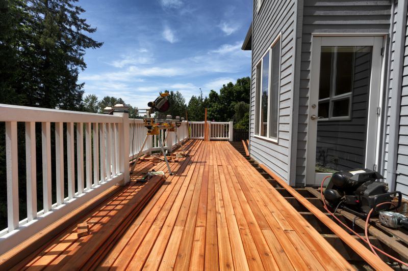 Redwood Deck Construction